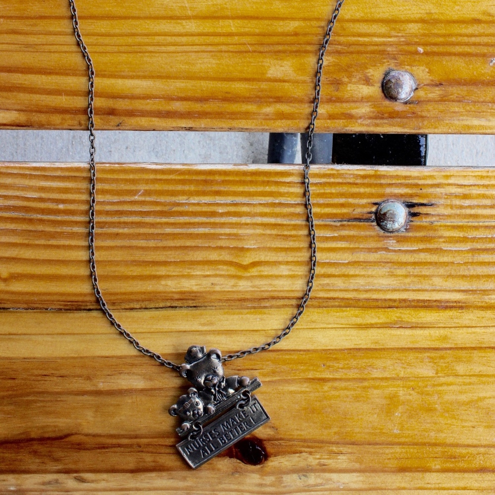 Nurses make it all better long necklace